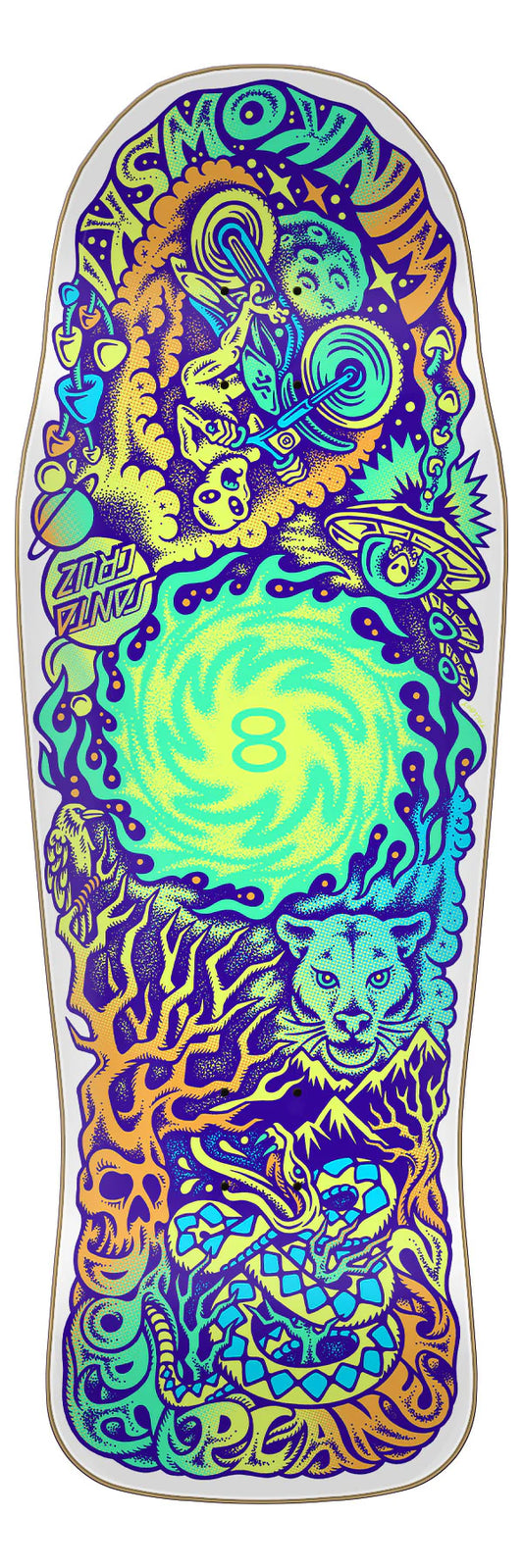 Winkowski Dope Planet 2 VX Santa Cruz Skateboard Deck 10.34"