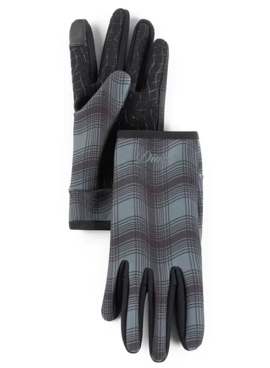 Dime - Gloves, City Plaid. Gray