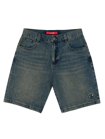 Loviah - Jorts, Denim Shorts. Pine Enzyme Wash
