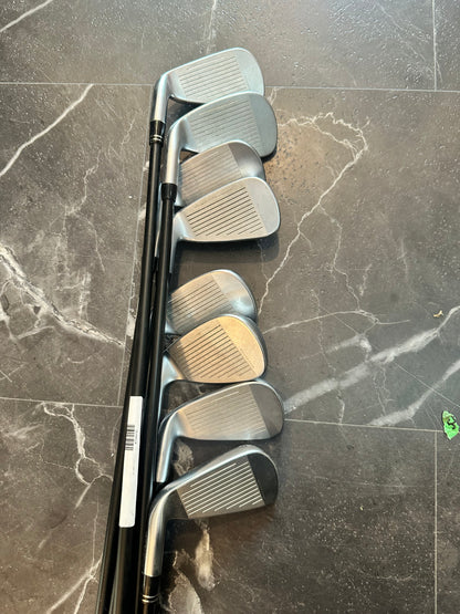 USED Mint Cobra LTDx iron set 4-Gw 8 clubs senior flex RH