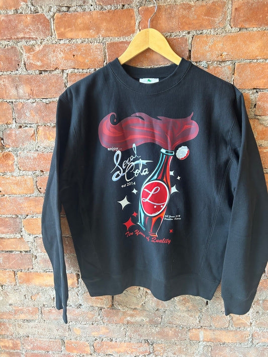 The Local- Crewneck, Local Cola.Black.