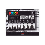 Posca - Water Based Paint Markers, 8 Pack. White/Black