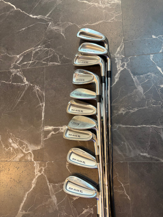 USED Top Flite XL Iron Set 10pcs (3,4,5,6,7,8,9,P,52,60)RH