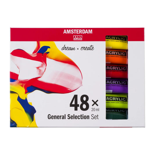 Amsterdam - Acrylic Paint, General Selection Set. 48 x 20 ml