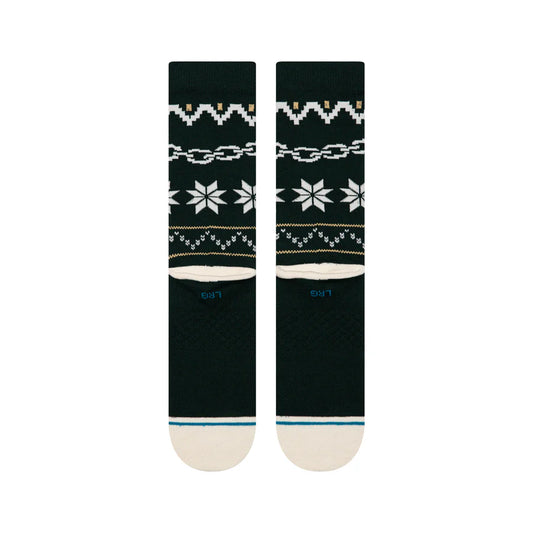 Stance Socks - Break The Season Crew Socks, Pine