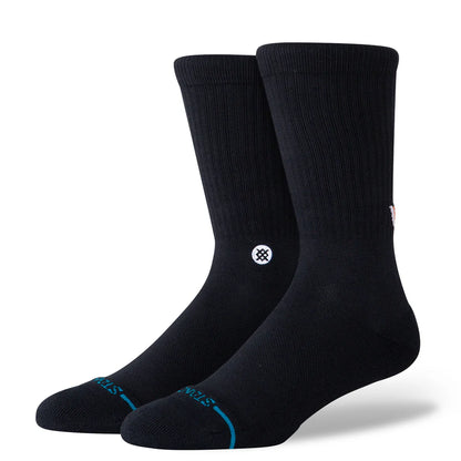 Stance Socks-  Neighborly Crew Socks, Black