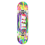 Real - Complete Built Skateboard, Psychedelic Oval. 7.5