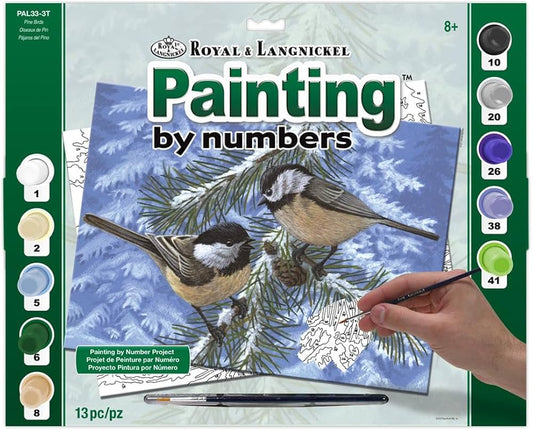 Royal Brush - Paint By Number,  Pine Birds Adult Large