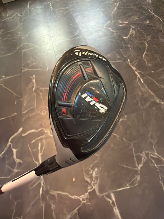 USED TaylorMade M4 Rescue #4 Hybrid 22 Degree RH R Flex w/Cover