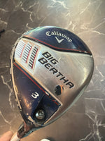 USED Callaway new Big Bertha 3 wood RH A-flex