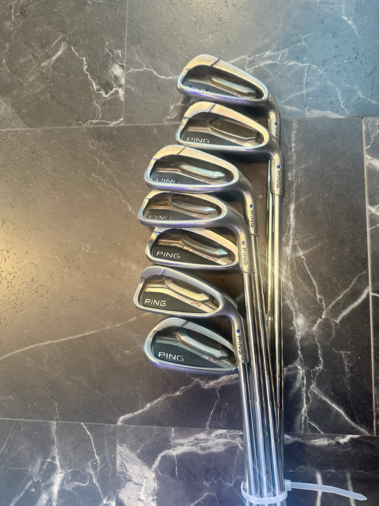 USED Ping G25 iron set 5-Uw 7 clubs RH stiff flex