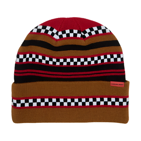 Corduroy - Beanie, Checkstripe