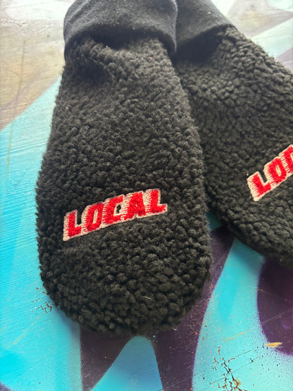 The Local - Midweight Sherpa Mittens, Speed Font.