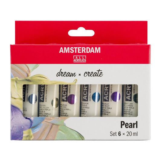 Amsterdam - Acrylic Paint, Pearl Set. 6 x 20 ml