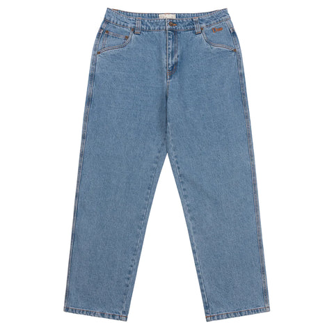 Dime - Pants, Classic Relaxed Denim. BLU Washed