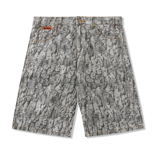 Butter Goods - Bark Camo Denim Shorts, Black