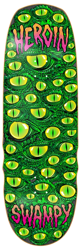 Heroin Swampy Eyes 10.0 Skateboard Deck