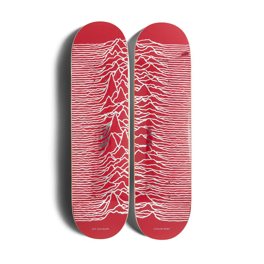 Colorbars - Deck, Unknown Pleasures. Red/SILV. Foil