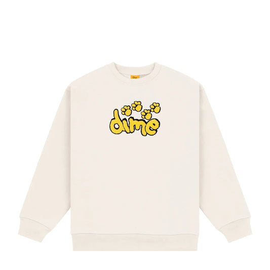 Dime - Crewneck, Pawz Chenille. Bone