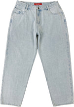 Loviah - Pants, 1990 Baggy Denim. White Blue Wash