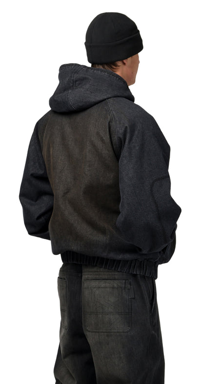 SOUVENIR - DENIM BOMBER JACKET BLACK