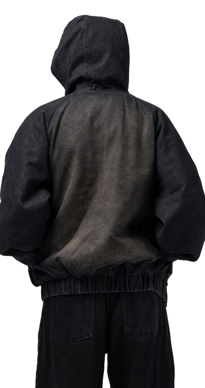 SOUVENIR - DENIM BOMBER JACKET BLACK