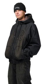 SOUVENIR - DENIM BOMBER JACKET BLACK