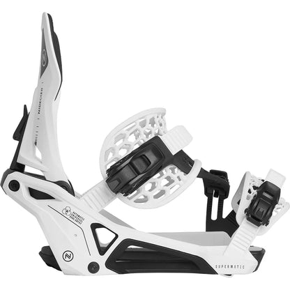 Nidecker - Snowboard Bindings, Supermatic. White. 2025