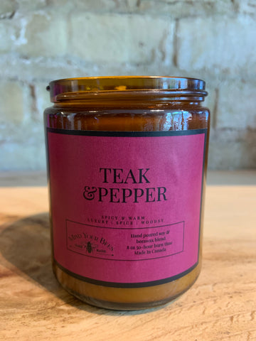 Mind Your Bees - Teak & Pepper Candle