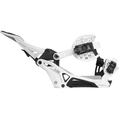 Nidecker - Snowboard Bindings, Supermatic. White. 2025