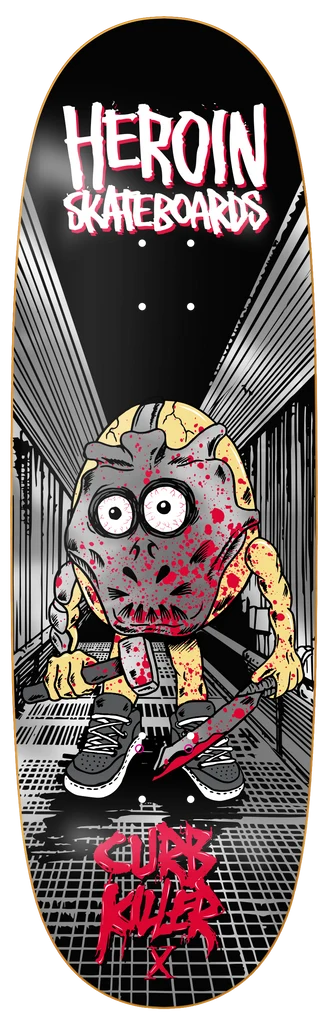 Heroin Curb Killer X 10 inch Skateboard Deck