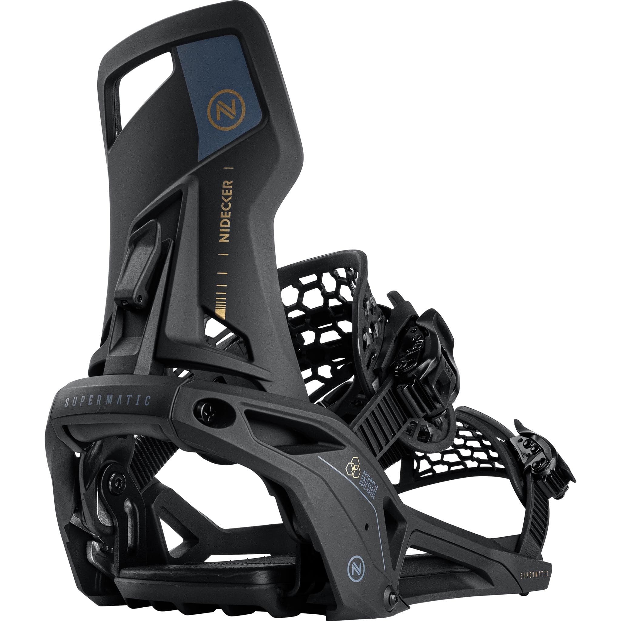Nidecker - Snowboard Bindings, Supermatic. BLK. 2025 – The