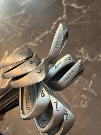 USED King Cobra 2 Iron Set 9pcs (3,4,5,6,7,8,9,G,P)LH