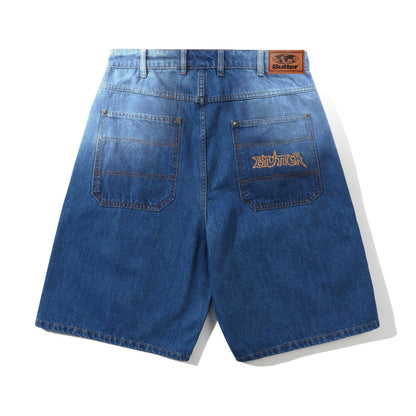 Butter Goods - Encounter Denim Shorts, Washed Slub Blue