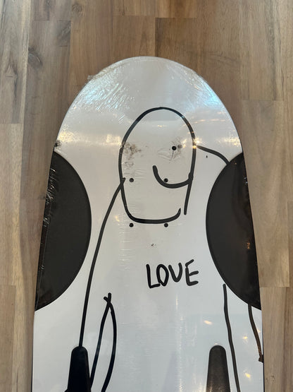 Krooked - Deck, Beamer Love. White. Skateshop Day 2025