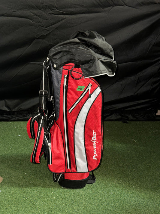 USED PowerBilt Kids Golf Bag, Red