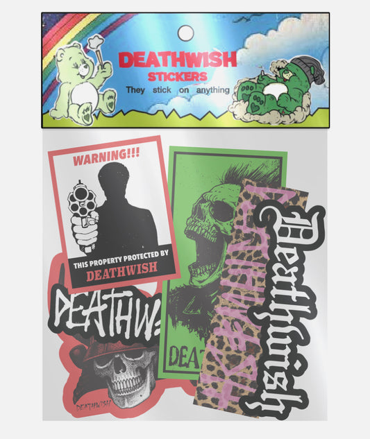 Deathwish - Sticker, Warning