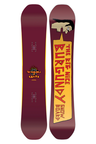 Capita X The Bomb Hole - Men’s Snowboard, The Big Nice Burgundy Snowboard