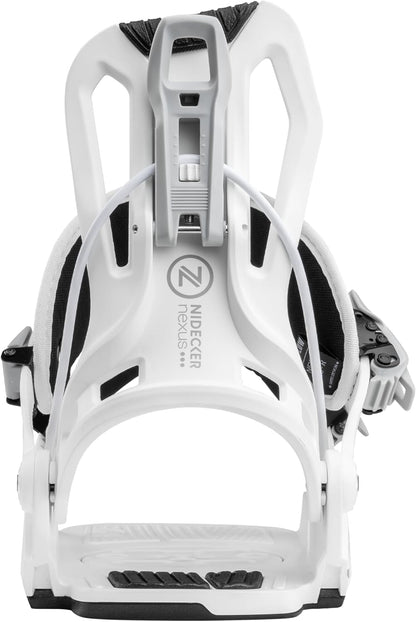 Nidecker - Unisex Snowboard Bindings, Flow Nexus. White. 2025