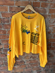 Collage Crop Top - 1/1 Yellow 3XL - ASHES long sleeve