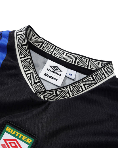 Butter Goods X Umbro Goalie Longsleeve Jersey - Black/Blue