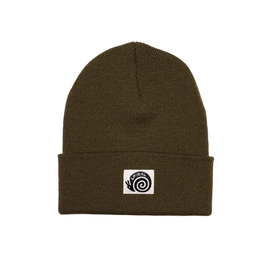 Spiral Wax- BRAIN BEANIE - OLIVE