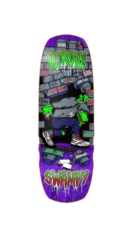Heroin Swampy Stomp Skateboard Deck 10.5
