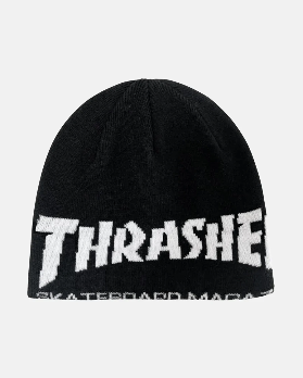 Thrasher X Spitfire Skate Mag Skully Beanie Black