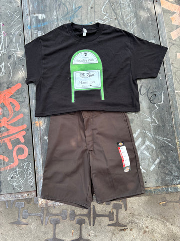 Dickies - SHORTS , Twill. BROWN
