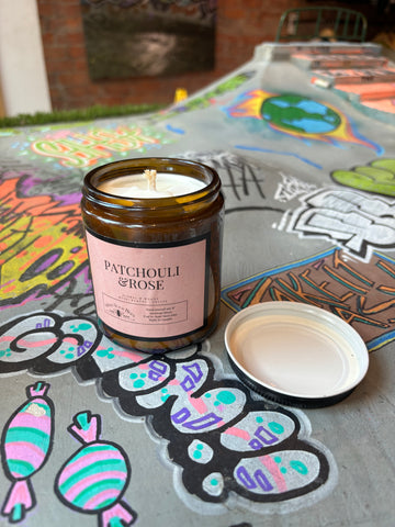 Mind Your Bees - Patchouli & Rose Candle