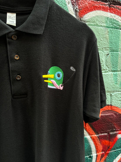 LEWIS MALLARD X LOCAL INVITATIONAL Black Golf Shirt