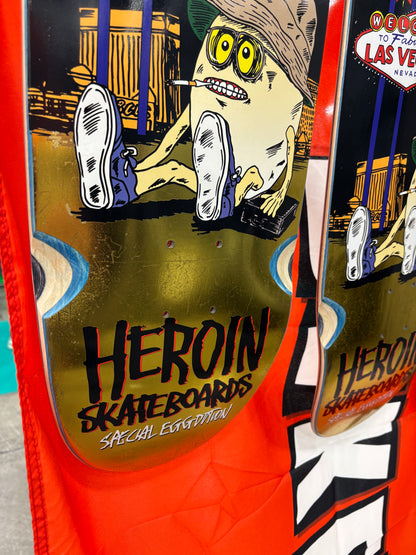 PRE-ORDER - LIMITED EDITION - Heroin - Deck, Fear and Loathing, 9” Symmetrical