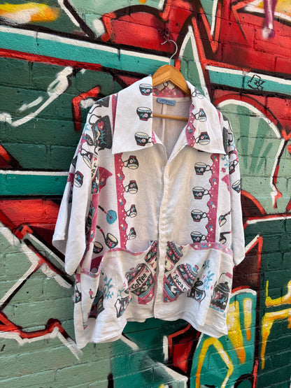 SUGAR TIME TABLE CLOTH COLLARED TOP