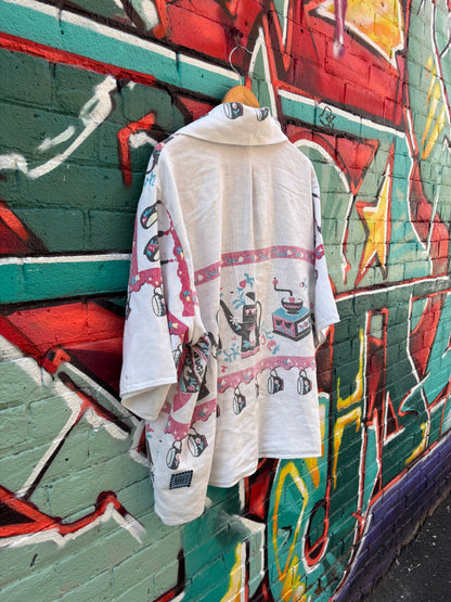 SUGAR TIME TABLE CLOTH COLLARED TOP